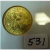 Image 2 : 1907 $5 Liberty Gold Coin NGC MS63