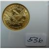 Image 2 : 1893 $5.00 Liberty Head Gold Coin NGC MS62