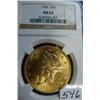 1904 $20 Liberty Gold Coin NGC MS63