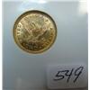 Image 2 : 1878 $2.50 Liberty Head Gold Coin NGC AU58