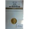 1857 Type III $1.00 Liberty Head Gold Coin NGC AU58