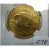 Image 2 : 1926 $20.00 Saint Gaudens Gold Coin NGC MS63