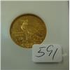 Image 2 : 1912 $5.00 Indian head gold coin NGC MS62