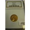 1908 $2.50 Indian Head Gold Coin NGC MS64