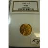 1914D $2.50 Indian Head Gold Coin NGC MS64