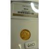 1925D $2.50 Indian Head Gold Coin NGC MS62