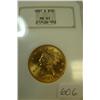 1901$10.00 Liberty Head Gold Coin NGC MS61