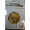 1901 $10.00 Liberty Gold Coin NGC MS62