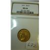 1911 $2.50 Indian Head Gold Coin NGC MS64