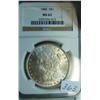 Image 1 : 1885 Morgan Silver Dollar NGC MS62
