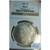 Image 1 : 1886 Morgan Silver Dollar NGC MS61