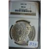 Image 1 : 1890 Morgan Silver Dollar NGC MS61