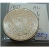 Image 2 : 1893 Morgan Silver Dollar AU Improperly Cleaned