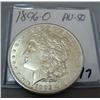 1896-O Morgan Silver Dollar AU-50 Obverse Damage