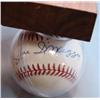 Image 2 : Signed Baseball Joe DiMagio with COA from The Score Board