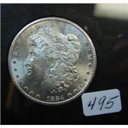 1884 Carson City Silver Dollar GSA holder