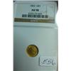 1853 $1.00 Liberty $1.00 Gold Coin NGC AU 58
