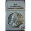 1882 Morgan Silver Dollar NGC MS62