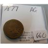 1877 Indian Cent AG