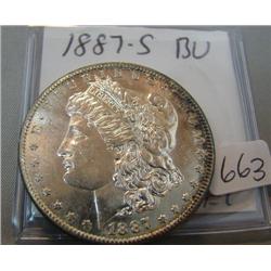 1887-S Morgan Silver Dollar BU