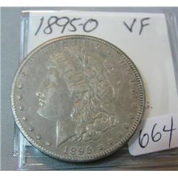 1895-O Morgan Silver Dollar VF