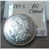 1884-S Morgan Silver Dollar AU cleaned