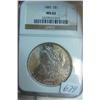 1885 Morgan Silver Dollar NGC MS 62