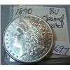 1890 Carson City Morgan Silver Dollar BU cleaned - scratched