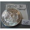 Image 2 : 1903-O Morgan Silver Dollar BU cleaned