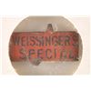 Image 1 : VINTAGE TOBACCO TAG "WEISSINGERS SPECIAL"