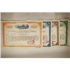 Image 1 : 4 ASSORTED VINTAGE RAILROAD STOCK CERTIFICATES