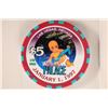 Image 2 : $5 PALACE CASINO CHIP 1997 NEW YEAR LIMITED TO