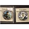 Image 1 : 2-COLORIZED ELVIS PRESLEY KENNEDY HALF DOLLARS