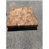 Image 1 : 4" tall 2 feet square wood base