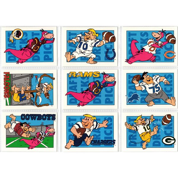 Team NFL Flintstones 1993 CARDZ Trading Cards 20 Unique Cards