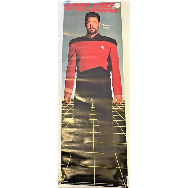 William Riker Poster, STAR TREK  "Assume Command" , 12" x 36"