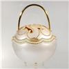 Image 1 : Handmade Ostrich Egg Handbag Gold Plating (ACT-005)
