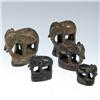 Image 2 : Opium Weight Set Bronze 5 Pieces Elephant (ANT-118)
