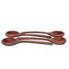 Image 2 : Handcrafted Rosewood Serving Spoon Set (DEC-298)