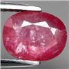 Image 1 : 3.14ct Wonderful Oval Cut Pink Red Ruby RETAIL $1550 (GEM-4386)