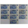 Image 2 : Netherlands 10x 10 Gulden 1968 Frans Hals 'Bullseye' Pick 91a