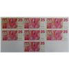 Image 2 : Netherlands 7x 25 Gulden 1971 Sweelinck Pick 92