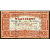 Image 1 : Netherlands 10 Gulden 1949 AU/UNC Waardebon Specimen Nederlandsch Rijnvaart Scheepsgeld Ship Money P