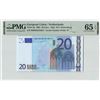 Image 1 : European Union 20 Euro 2002 Netherlands G001H2 Duisenberg Pick 3p PMG Gem UNC 65 EPQ