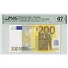 Image 1 : European Union 200 Euro 2002 Germany R001G2 Duisenberg Pick 6x PMG Superb Gem UNC 67 EPQ