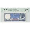 Image 1 : Suriname 5 Gulden 1963 JEZ Pick 120b PMG Superb Gem UNC 67 EPQ