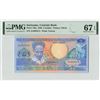 Image 1 : Suriname 5 Gulden 1986 TDLR Pick 130a PMG Superb Gem UNC 67 EPQ
