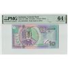 Image 1 : Suriname 10 Gulden 2000 TDLR Pick 147 PMG Choice Uncirculated 64 EPQ