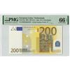 Image 1 : European Union 200 Euro 2002 Netherlands G001C2 Duisenberg Pick 6p PMG Gem Uncirculated 66 EPQ (1)