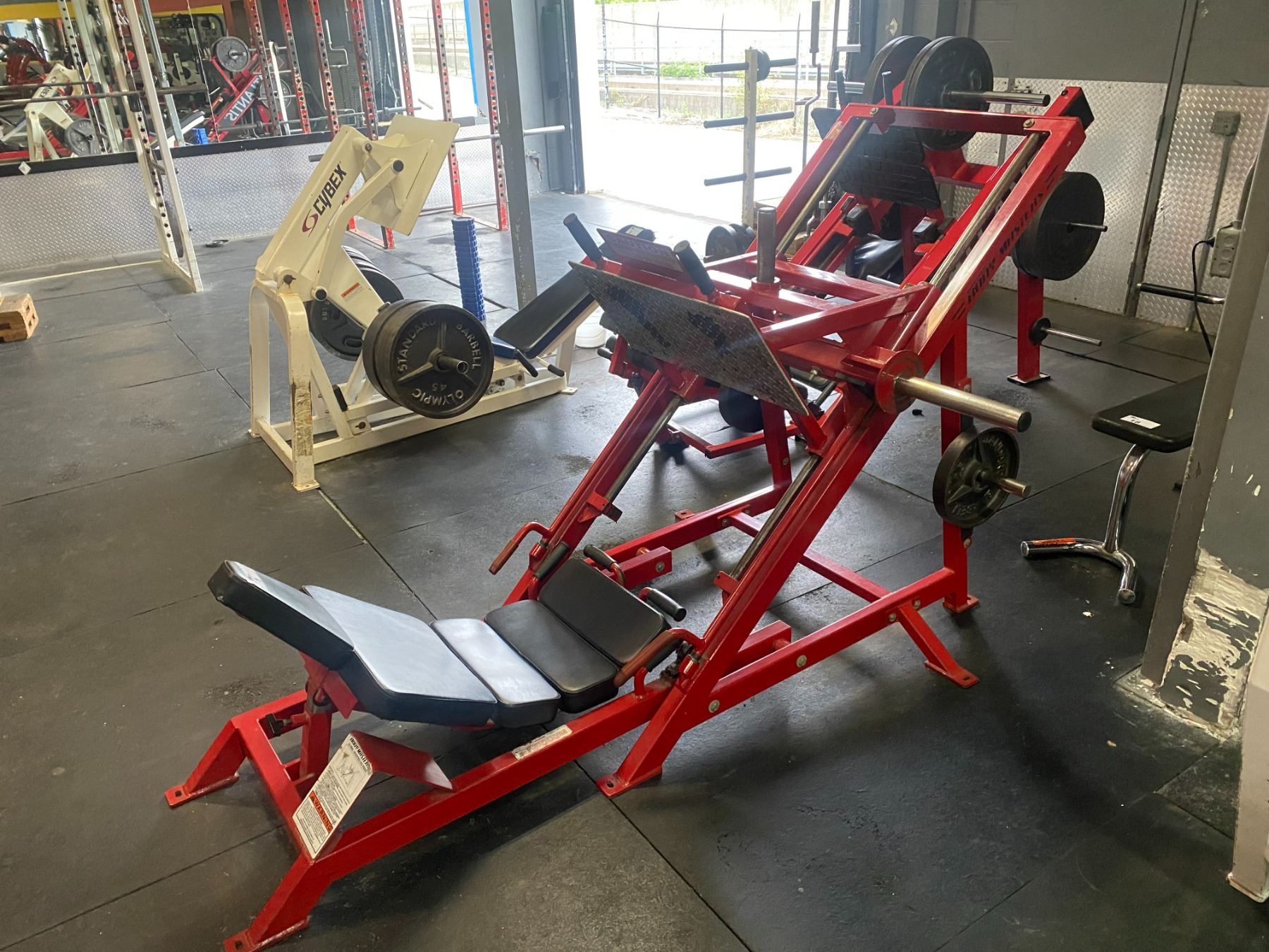 BODY MASTER LE 408A COMMERCIAL FREE WEIGHT INVERTED LEG PRESS MACHINE ...